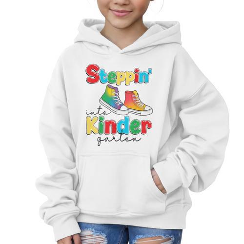 Back To School Girls Boys First Day Of Kindergarten Graphic Kid Hoodie - Savourry