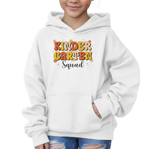 Kinder Garten Squad Team Back To School Kinder Garten Kids Graphic Kid Hoodie - Savourry