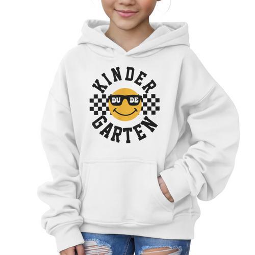 Kindergarten Dude Back To School Kinder Students Kids Graphic Kid Hoodie - Savourry
