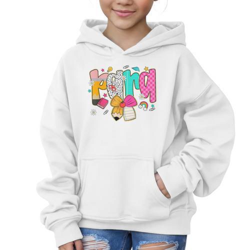 Para Paraprofessional Coquette First Day Back To School Graphic Kid Hoodie - Savourry