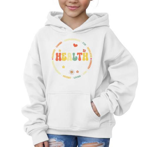 School Health Team Squad Back To School Nurse Squad Premium Tri-Blend Graphic Kid Hoodie - Savourry