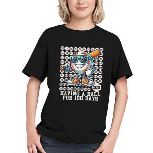 100 Days Of School Boys Baseball 100th Day Of School Kids Graphic Youth - Sportilla