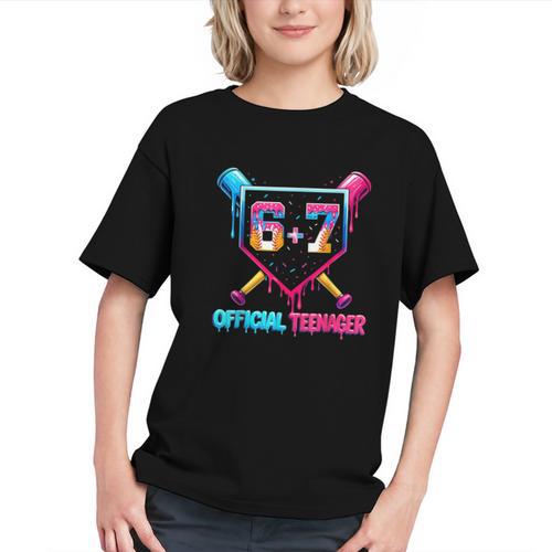 13th Birthday Official Teenager 67 Baseball Drip Boys Graphic Youth - Sportilla