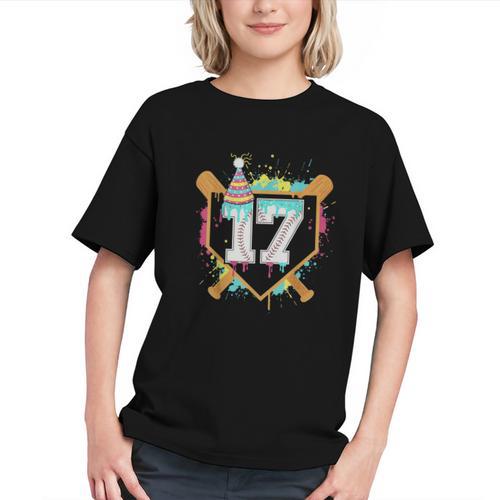 17th Birthday Baseball Drip Number 17 Year Old Birthday Boy Graphic Youth - Sportilla