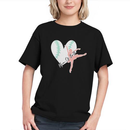 2 Sided Sorry Can't Dance Baseball Bye Mom Of Both Graphic Youth - Sportilla