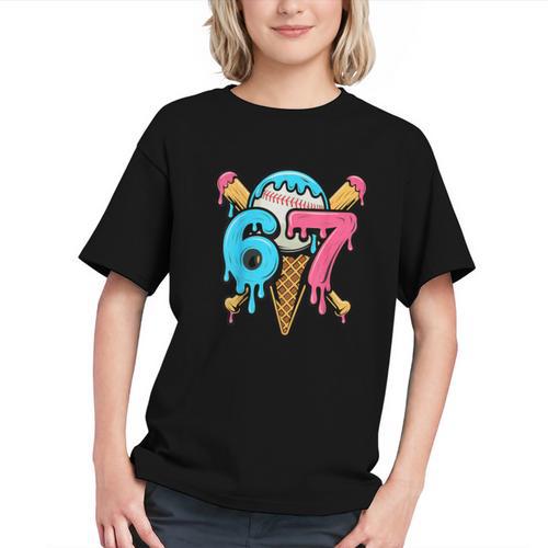 67 Baseball Ice Cream Drip Player Graphic Youth - Sportilla