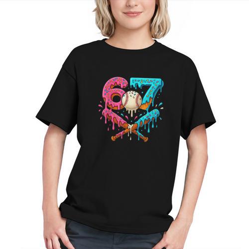 67 Ice Cream Drip Baseball Meme – Six Seven Gen Alpha Graphic Youth - Sportilla