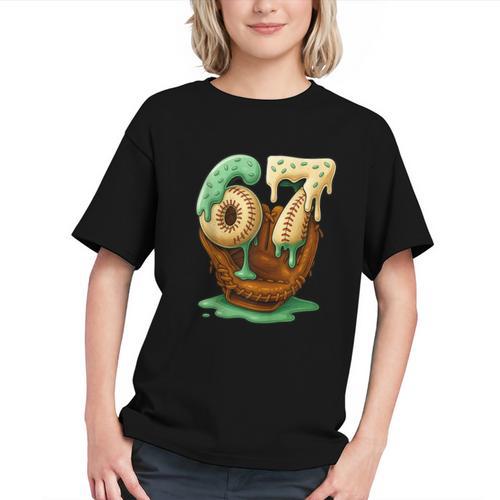 67 Ice Cream Drip Six Seven Baseball Graphic Youth - Sportilla