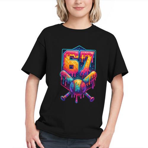 67 Meme Trendy Baseball Number 67 Player Six Seven Graphic Youth - Sportilla