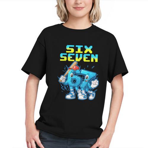 67 Six Seven 6-7 Italian Brainrot Kids Baseball Meme Graphic Youth - Sportilla