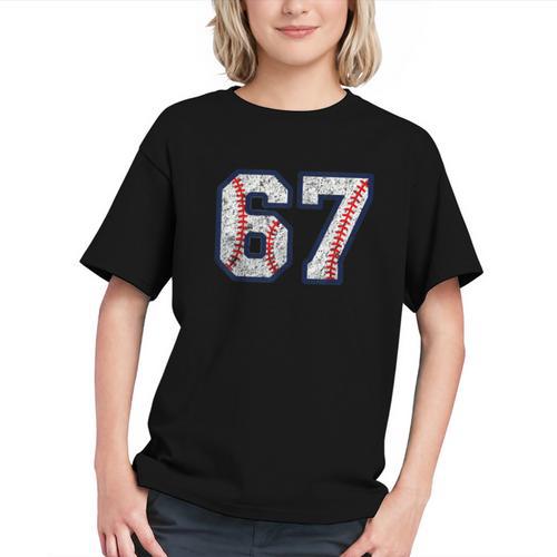 67 Sports Meme – Baseball Number 6 7 Graphic Youth - Sportilla