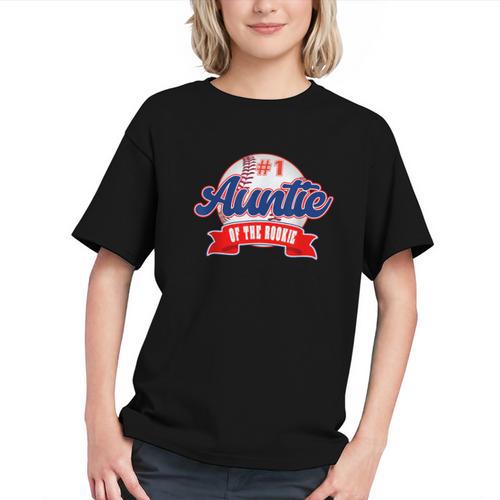 Auntie Rookie Of Year 1st Birthday Baseball Theme Matching Graphic Youth - Sportilla