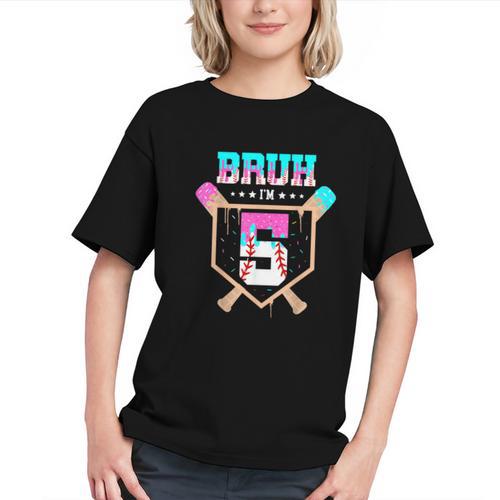 Baseball 5 Year Old Ice Cream Drip 5th Birthday Boys Player Graphic Youth - Sportilla