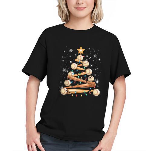 Baseball Christmas Tree Light Xmas Baseball Graphic Youth - Sportilla
