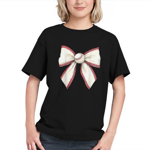 Baseball Coquette Bow Cute Baseball Game Graphic Youth - Sportilla