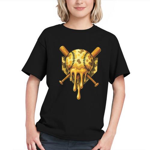 Baseball Drip Ice Cream Camo Cool Graphic Youth - Sportilla