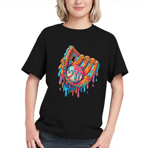 Baseball Drip Ice Cream Sprinkles Baseball Glove For Boys Graphic Youth - Sportilla