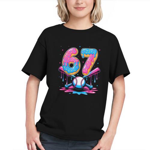 Baseball Drip Number 67 Player 67Th Birthday Baseball Meme Graphic Youth - Sportilla