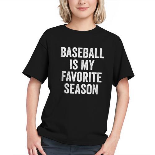 Baseball Is My Favorite Season Baseball Player Graphic Youth - Sportilla