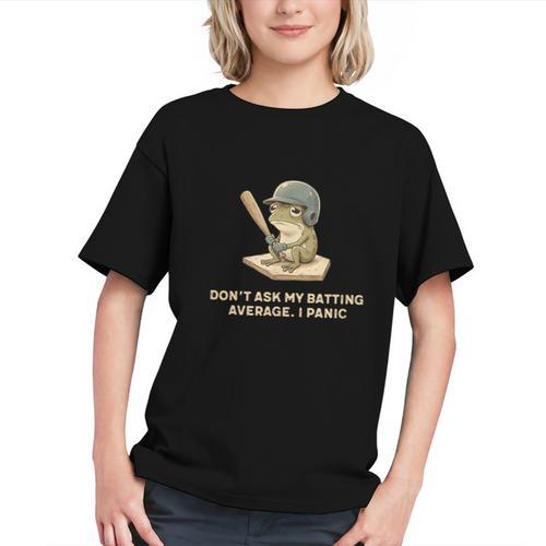Baseball Frog Saying Batting Retro Artwork Graphic Youth - Sportilla