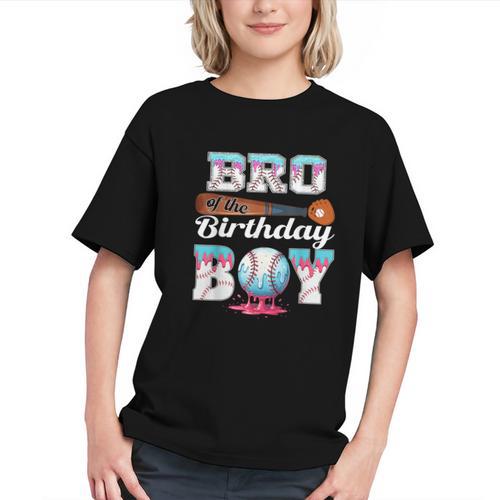 Baseball Ice Cream Drip Bro Of The Birthday Boy Graphic Youth - Sportilla