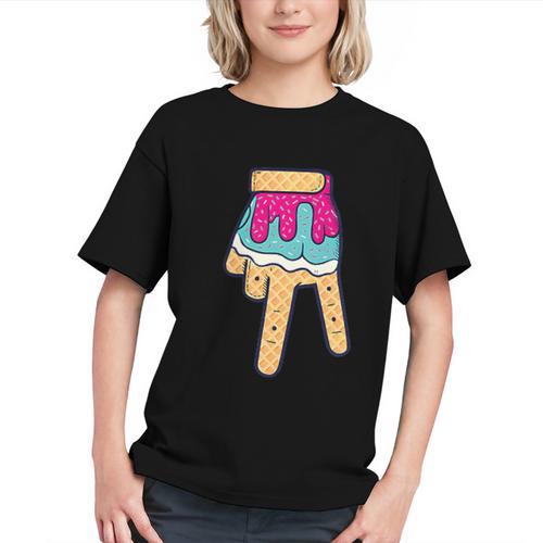Baseball Ice Cream Drip Home Plate Glove Respect Drip 2 Side Graphic Youth - Sportilla