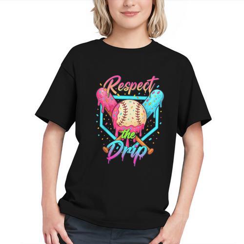 Baseball Ice Cream Drip Number 67 Player 67 Respect The Drip Graphic Youth - Sportilla