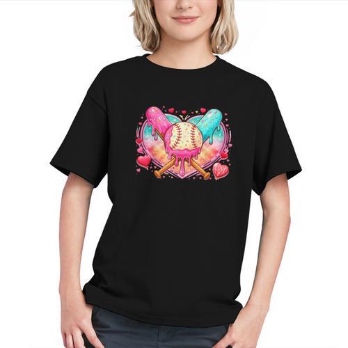 Baseball Ice Cream Drip Style Melt Ice Cream Youth Boys Graphic Youth - Sportilla