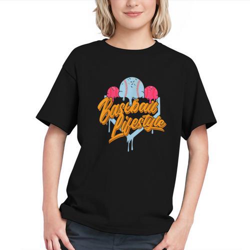 Baseball Lifestyle Home Plate Ice Cream Drip Men Boys Kids Graphic Youth - Sportilla