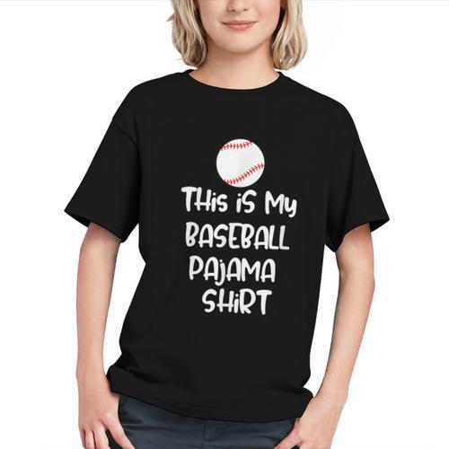 This Is My Baseball Pajama Shirt For Players Teens Boys Girl Graphic Youth - Sportilla