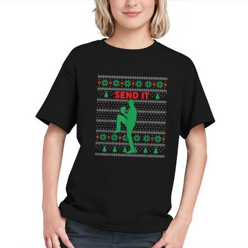 Baseball Player Christmas Pajama Send It Xmas PJs Boys Graphic Youth - Sportilla
