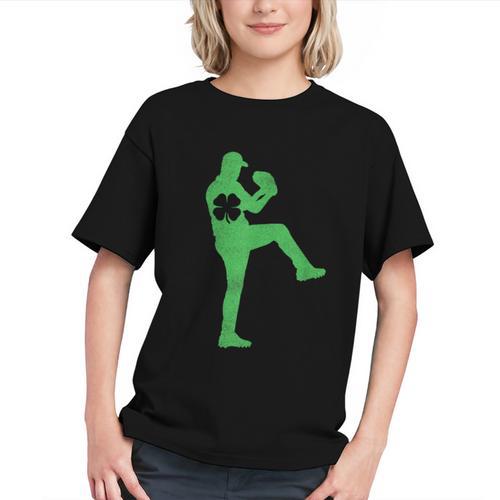 Baseball Shamrock St Patrick's Day Saint Paddy's Graphic Youth - Sportilla