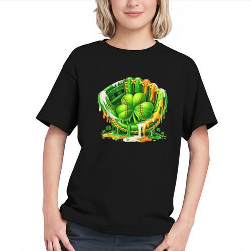 Baseball St Patricks Day Carnival Party Ice Cream Drip Boys Graphic Youth - Sportilla