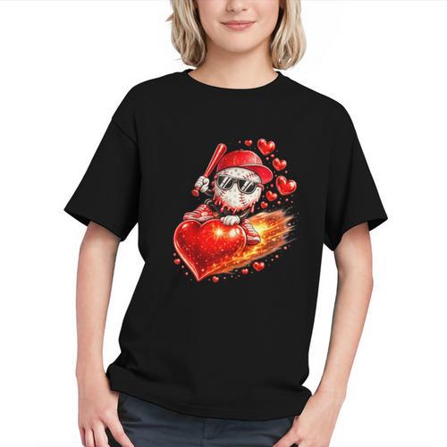 Baseball Valentine's Day Drip Ice Cream Team Graphic Youth - Sportilla