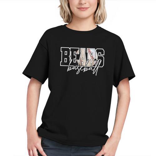 Bears Baseball Mom Game Day School Spirit Bear Pride Graphic Youth - Sportilla