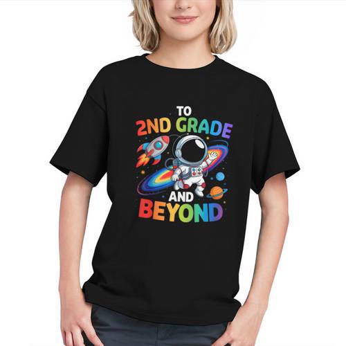 Blast Off into 2nd Grade! Astronaut Back to School Youth T-shirt - Savourry
