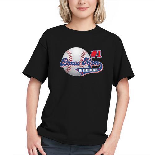 Bonus Mom Rookie Of Year 1st Birthday Baseball Theme Graphic Youth - Sportilla