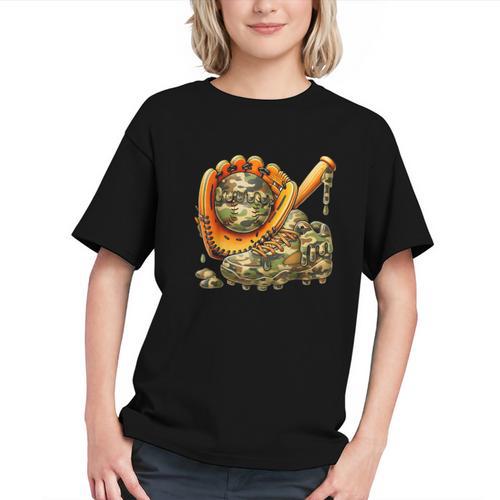 Camo Ice Cream Drip Baseball Stuff Baseball Drip Boys Graphic Youth - Sportilla