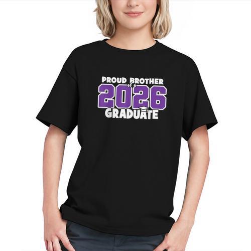 Celebrate the 2026 Grad! Proud Brother Back to School Youth T-Shirt - Savourry