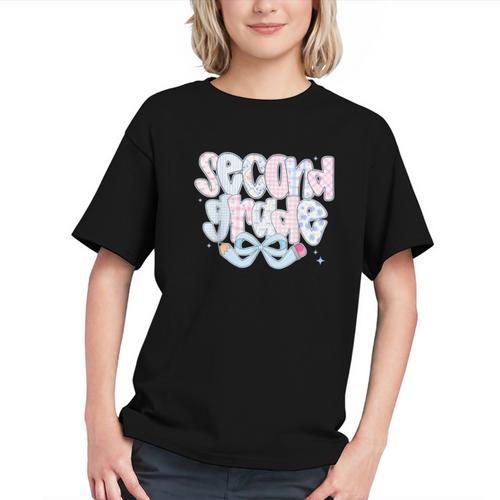 Charming Coquette Bow 2nd Grade Back to School Youth T-shirt - Savourry