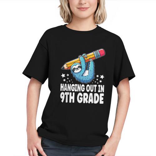 Chillin in 9th Grade! Sloth Back to School Youth T-shirt - Savourry