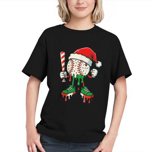 Christmas Baseball Drip For Boys Ice Cream Drip Baseball Graphic Youth - Sportilla