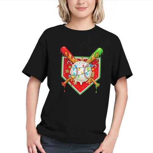 Christmas Baseball Ice Cream Drip Men Women Kids Graphic Youth - Sportilla
