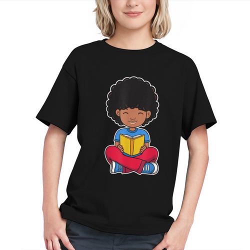 Confidence & Pride: Back to School Afro Boy Youth T-shirt - Savourry