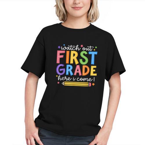 Conquer 1st Grade! Exciting Back to School Youth T-Shirt - Savourry