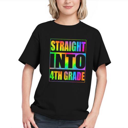 Conquer 4th Grade! Straight Into Back to School Youth T-Shirt - Savourry
