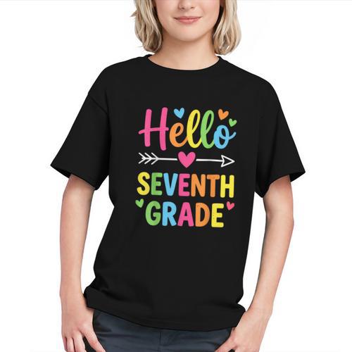 Conquer 7th Grade! Vibrant Back to School Youth T-shirt - Savourry