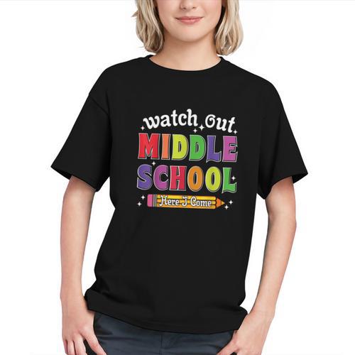 Conquer Middle School! Back to School Youth T-Shirt - Savourry