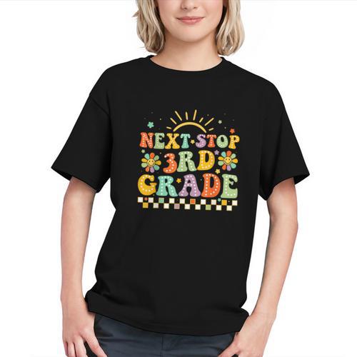 Cruising into 3rd Grade! Groovy Back to School Youth T-Shirt - Savourry