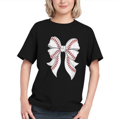 Cute Baseball Coquette Bow For Women Girls Baseball Mama Mom Graphic Youth - Sportilla